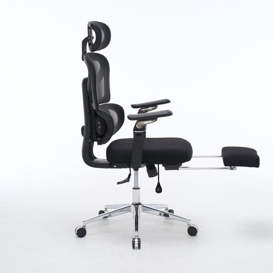Ergonomic Home Office Desk Chair with Massage Lumbar Support & 4D Headrest