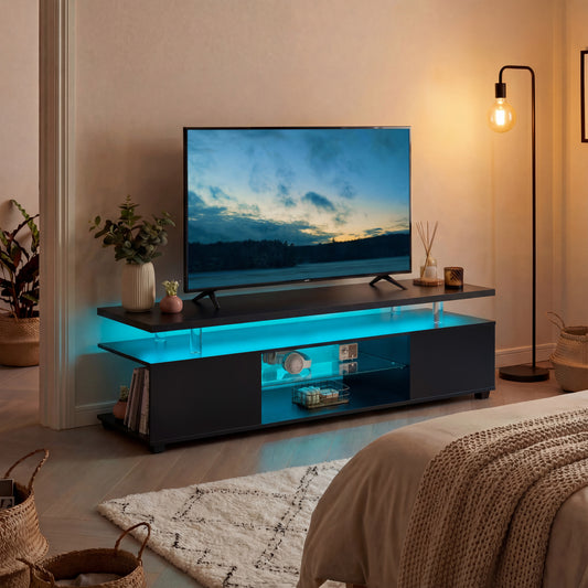 TV Stand LED Gaming Entertainment Center