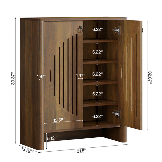 Modern Storage Cabinet & Shoe Organizer for Home Entryway